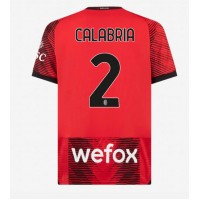 Pánský Fotbalový dres AC Milan Davide Calabria #2 2023-24 Domácí Krátký Rukáv